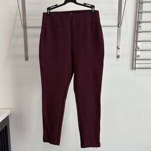 Express Deep Burgundy Ankle Pants